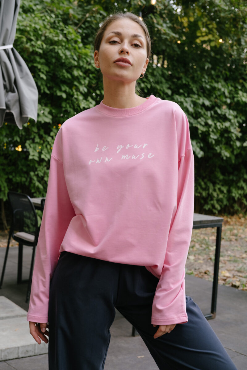 Longsleeve Pink Be Your Own Muse