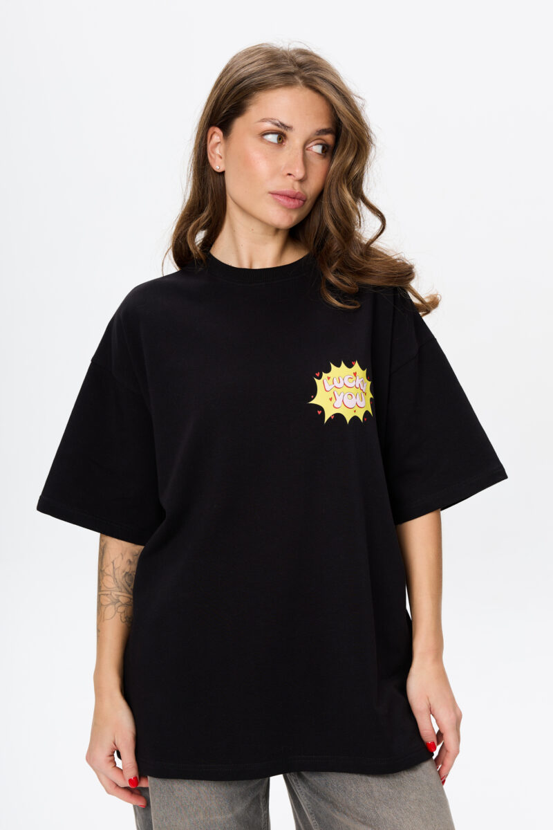 T-shirt black Lucky You