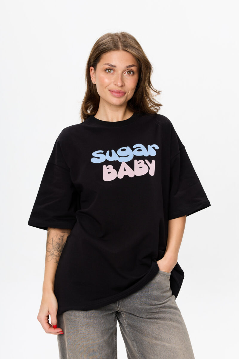 T-shirt black Sugar Baby