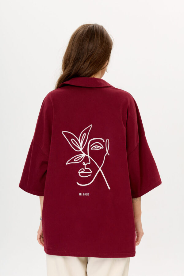 Polo Face Bordeaux
