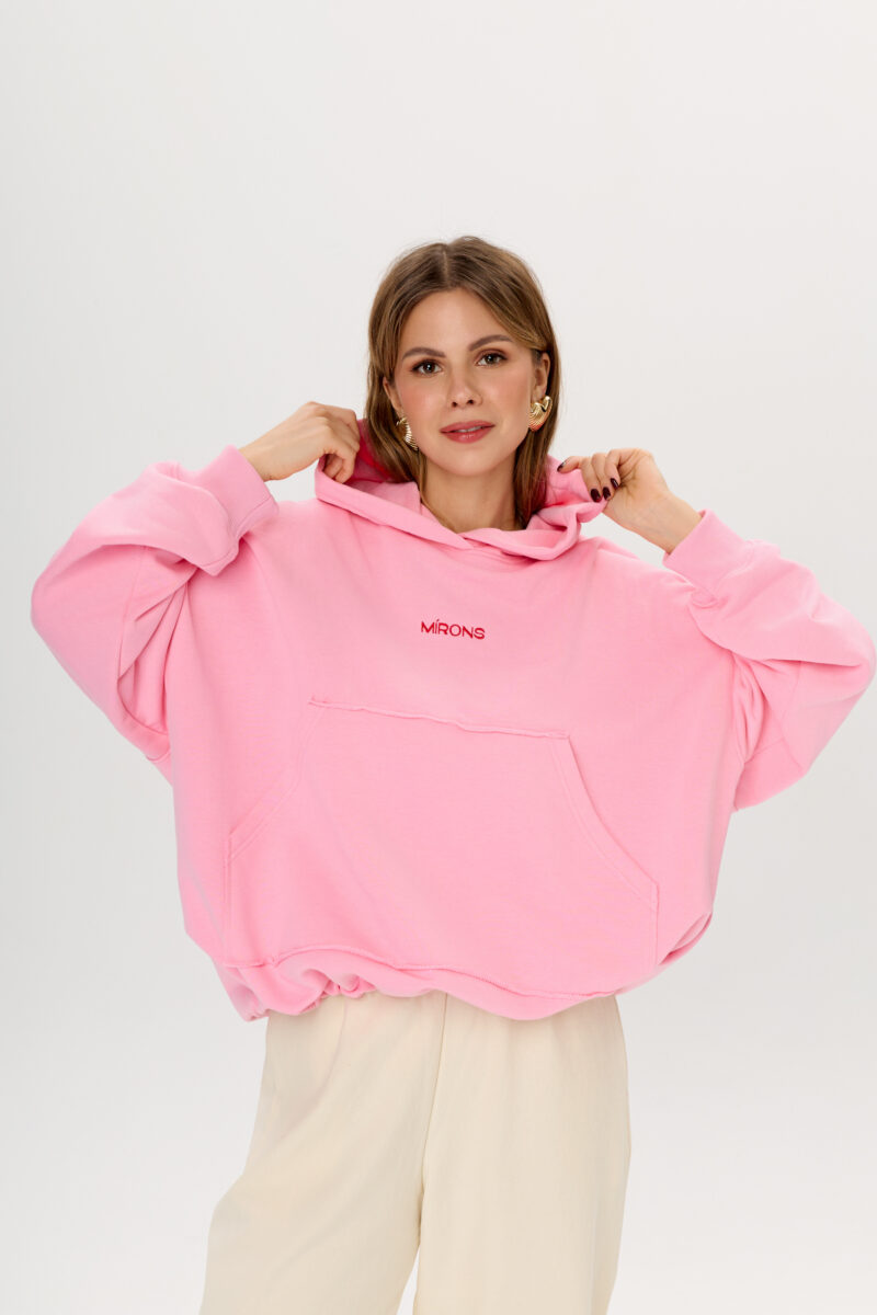 Hoodie Pink II Crop Diagonal