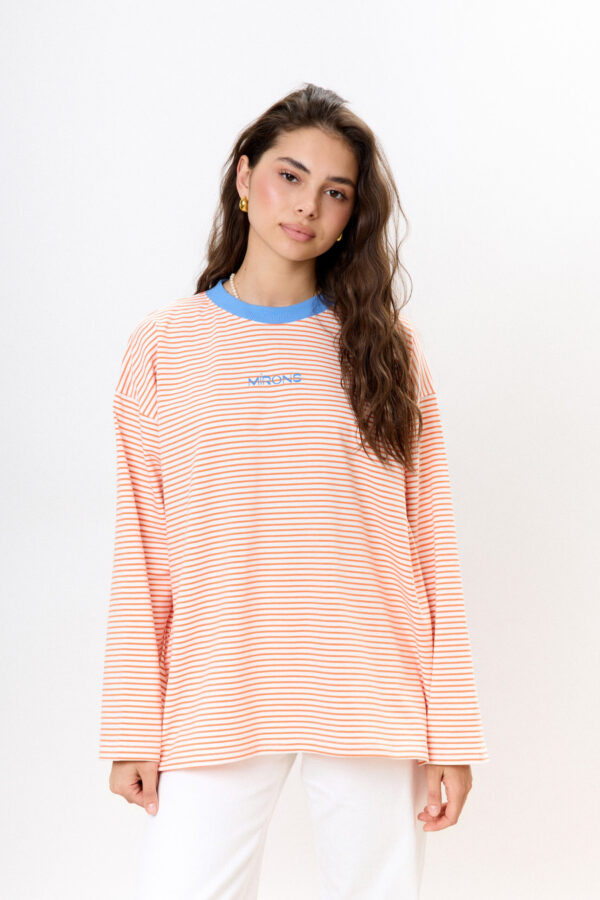 Longsleeve Orange Stripes Blue