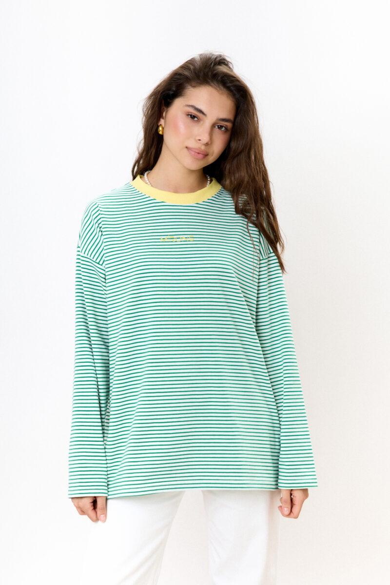 Longsleeve Green Stripes Yellow