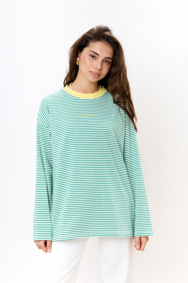 Longsleeve Green Stripes Yellow