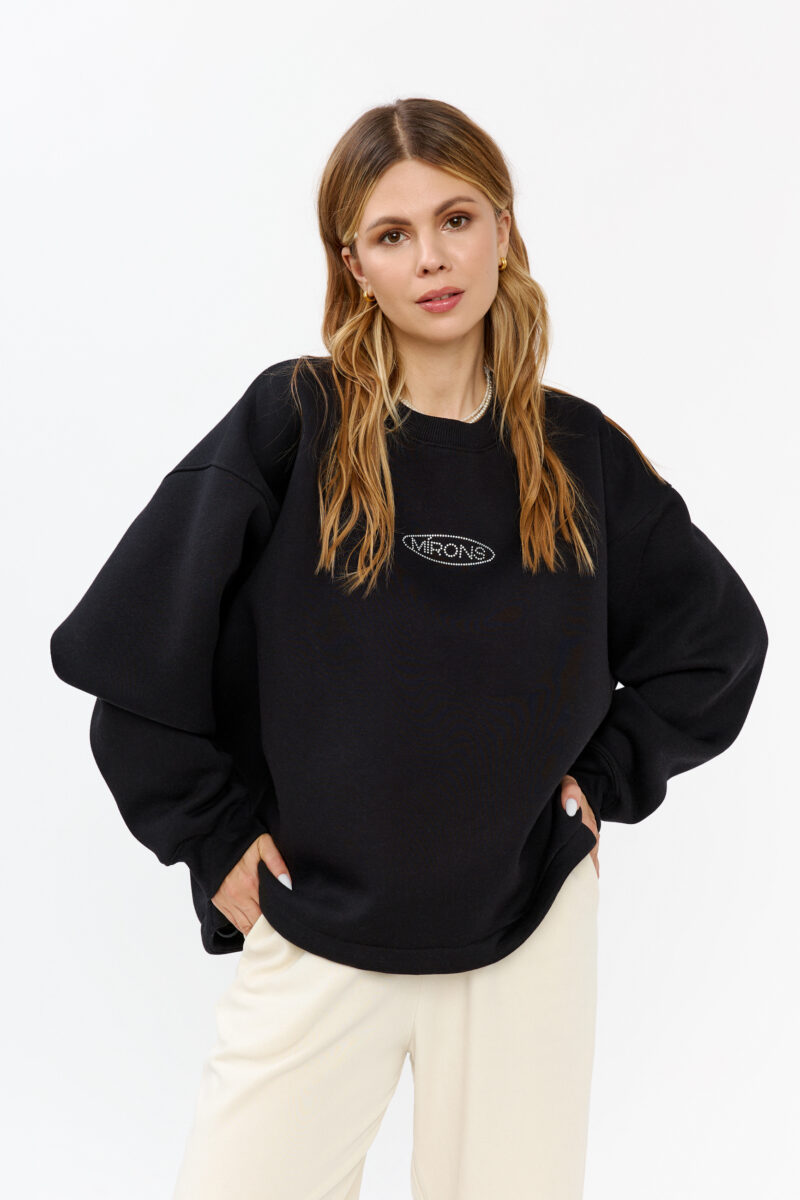 Sweatshirt Black Shine