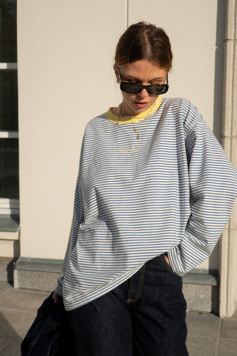 Longsleeve Blue Stripes Yellow