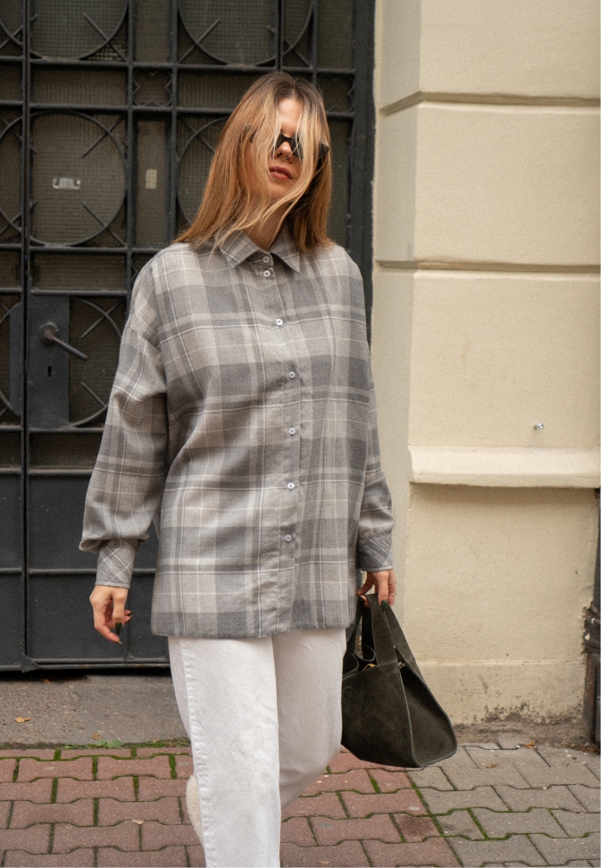 Wool Shirt Grey – 6