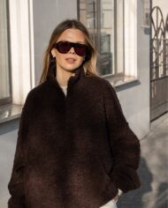 Wool Pullover Brown – 1