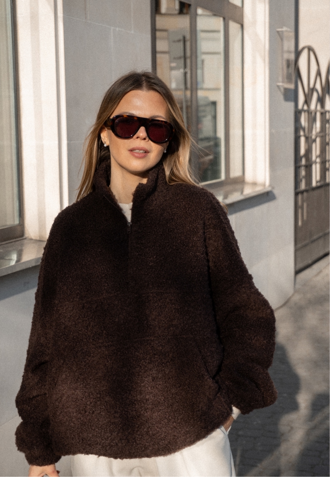 Wool Pullover Brown – 1