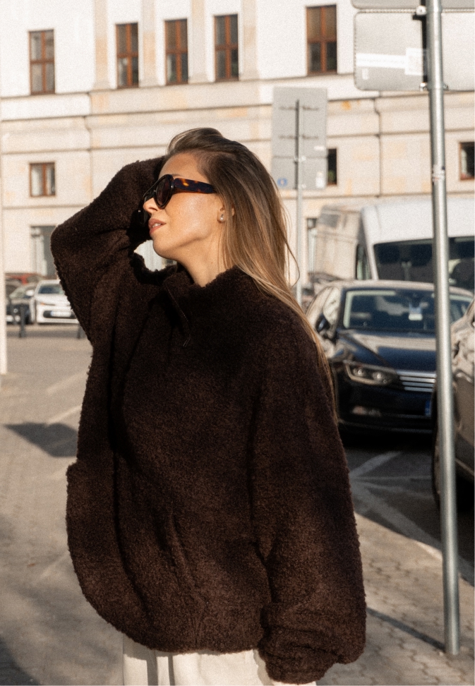 Wool Pullover Brown – 3