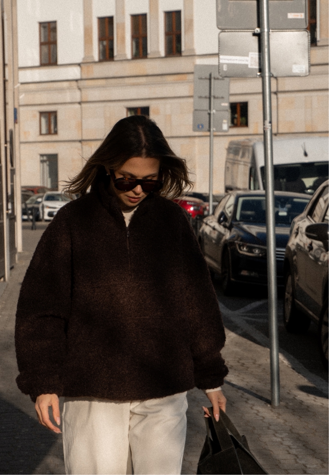 Wool Pullover Brown – 4