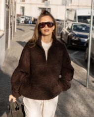 Wool Pullover Brown – 7