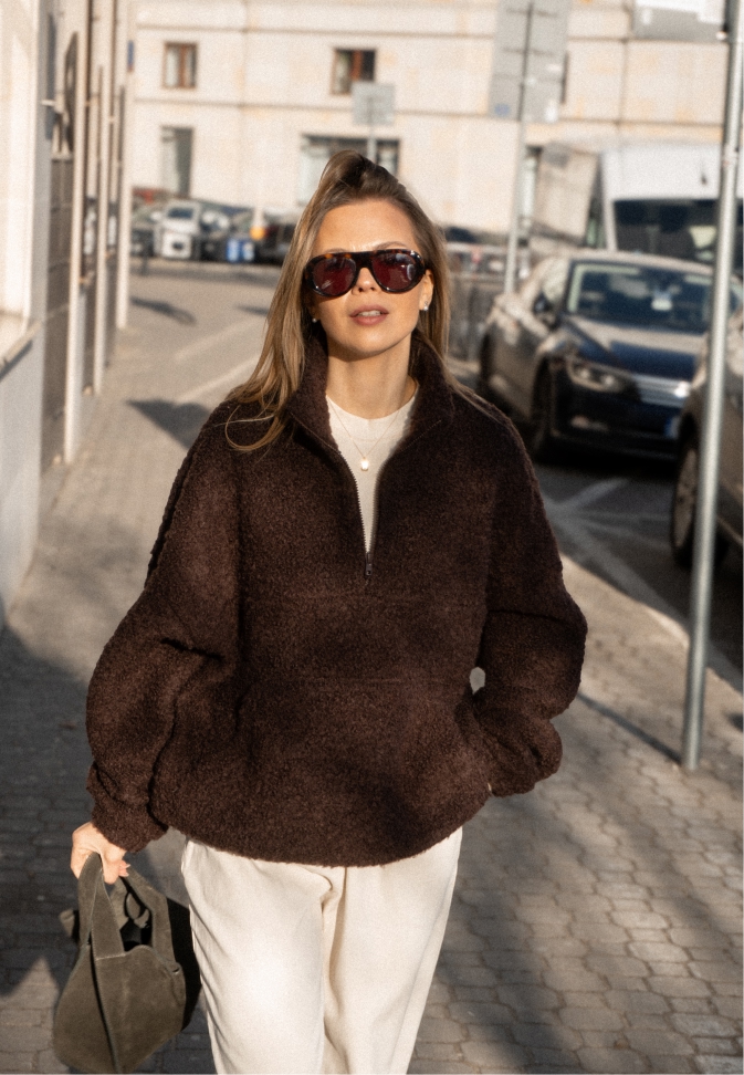 Wool Pullover Brown – 7