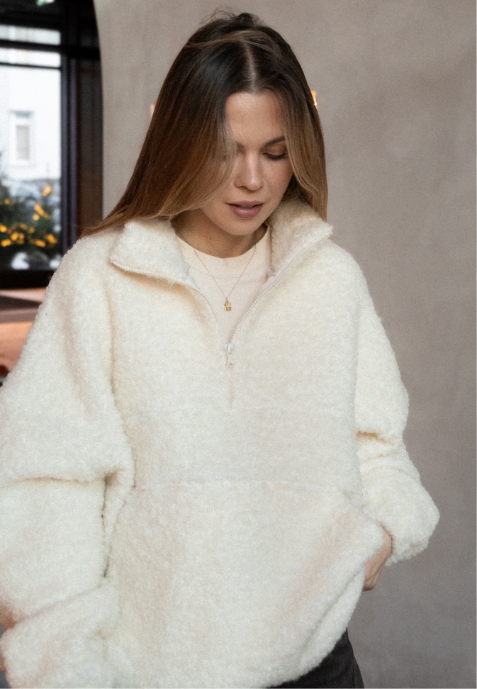 Wool Pullover White – 2