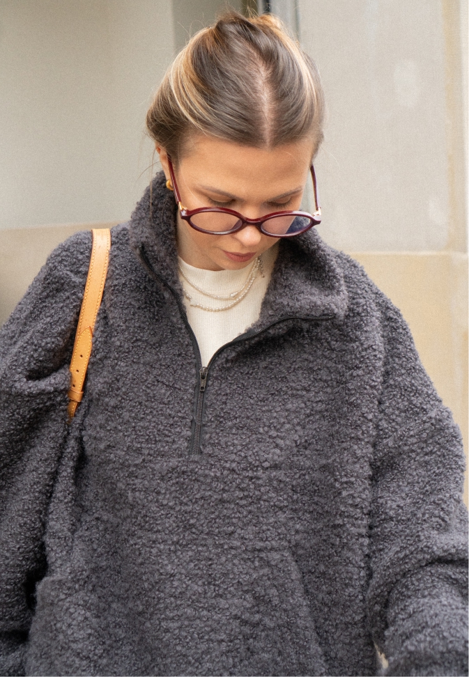 Wool Sweatshirt Graphite – 5