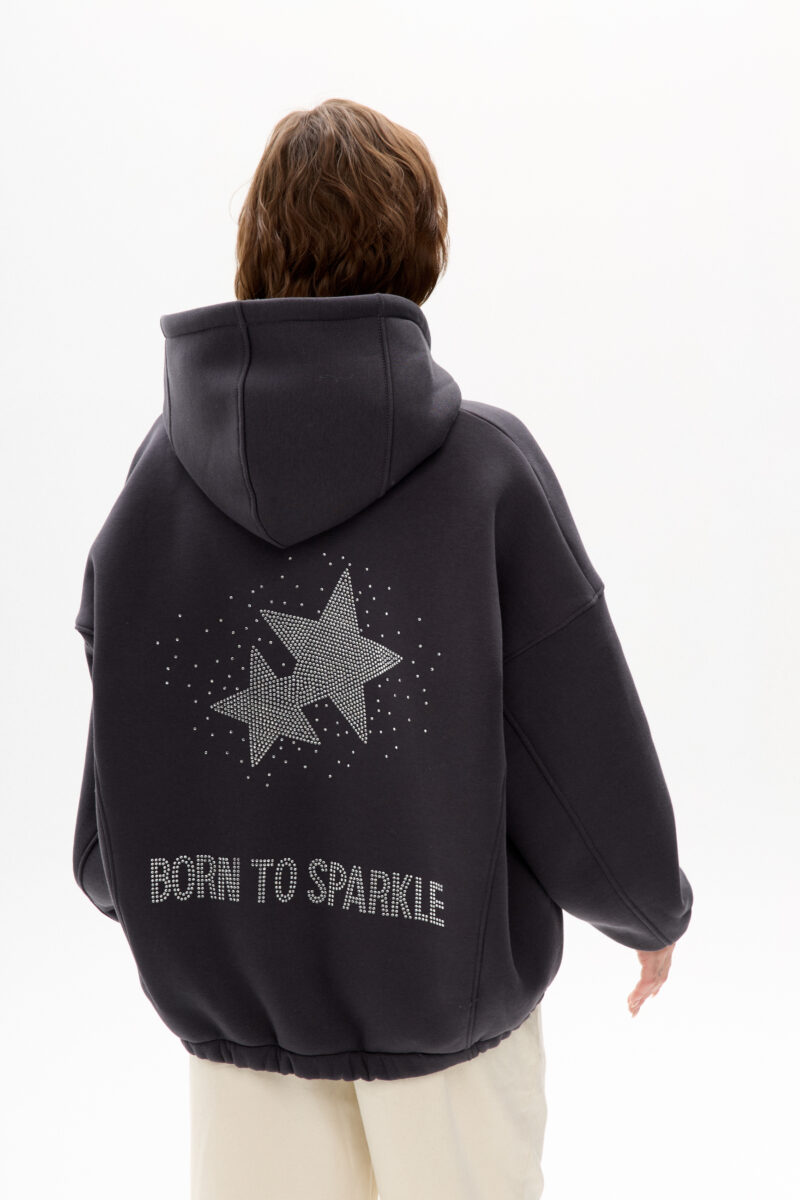 Hoodie 08. Graphite Born To Sparkle