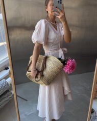 Sukienka Michele Pink Stripes-1