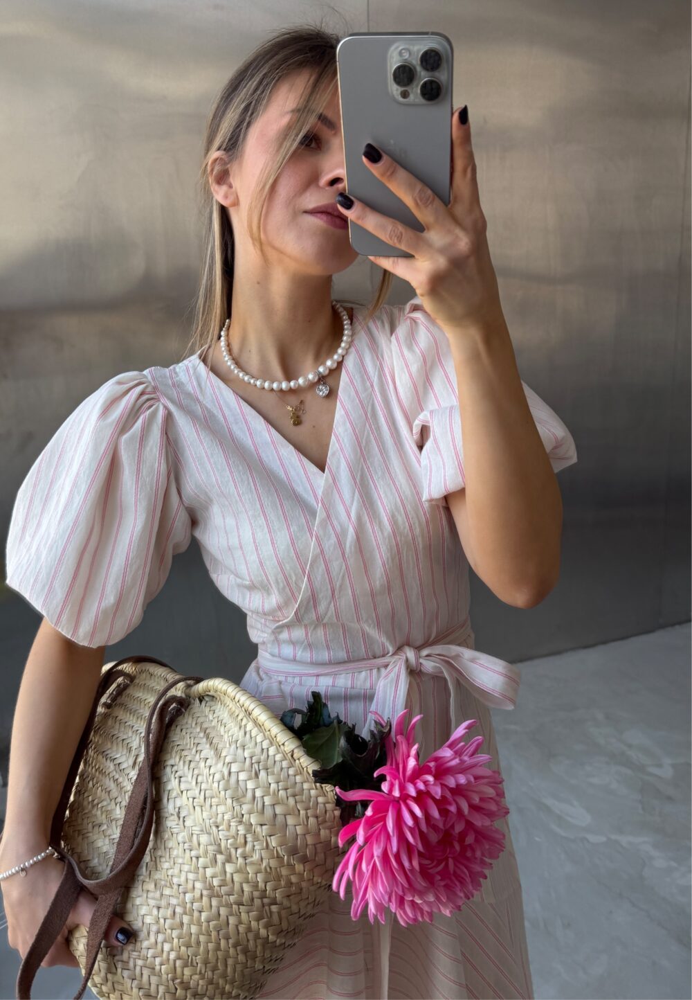 Sukienka Michele Pink Stripes-10