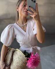 Sukienka Michele Pink Stripes-10