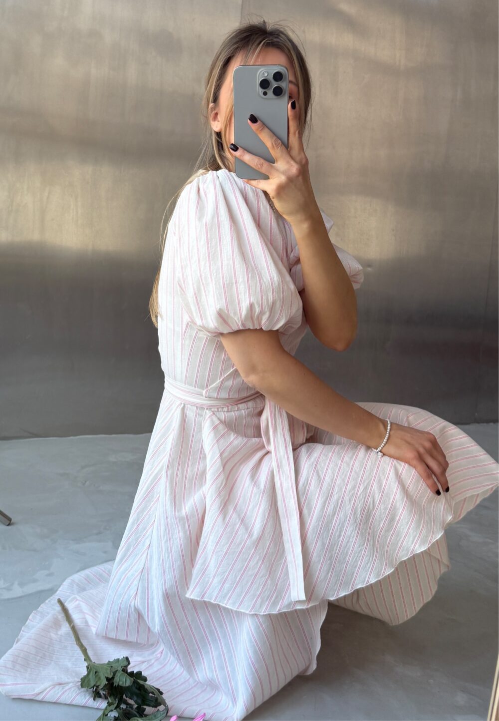 Sukienka Michele Pink Stripes-4