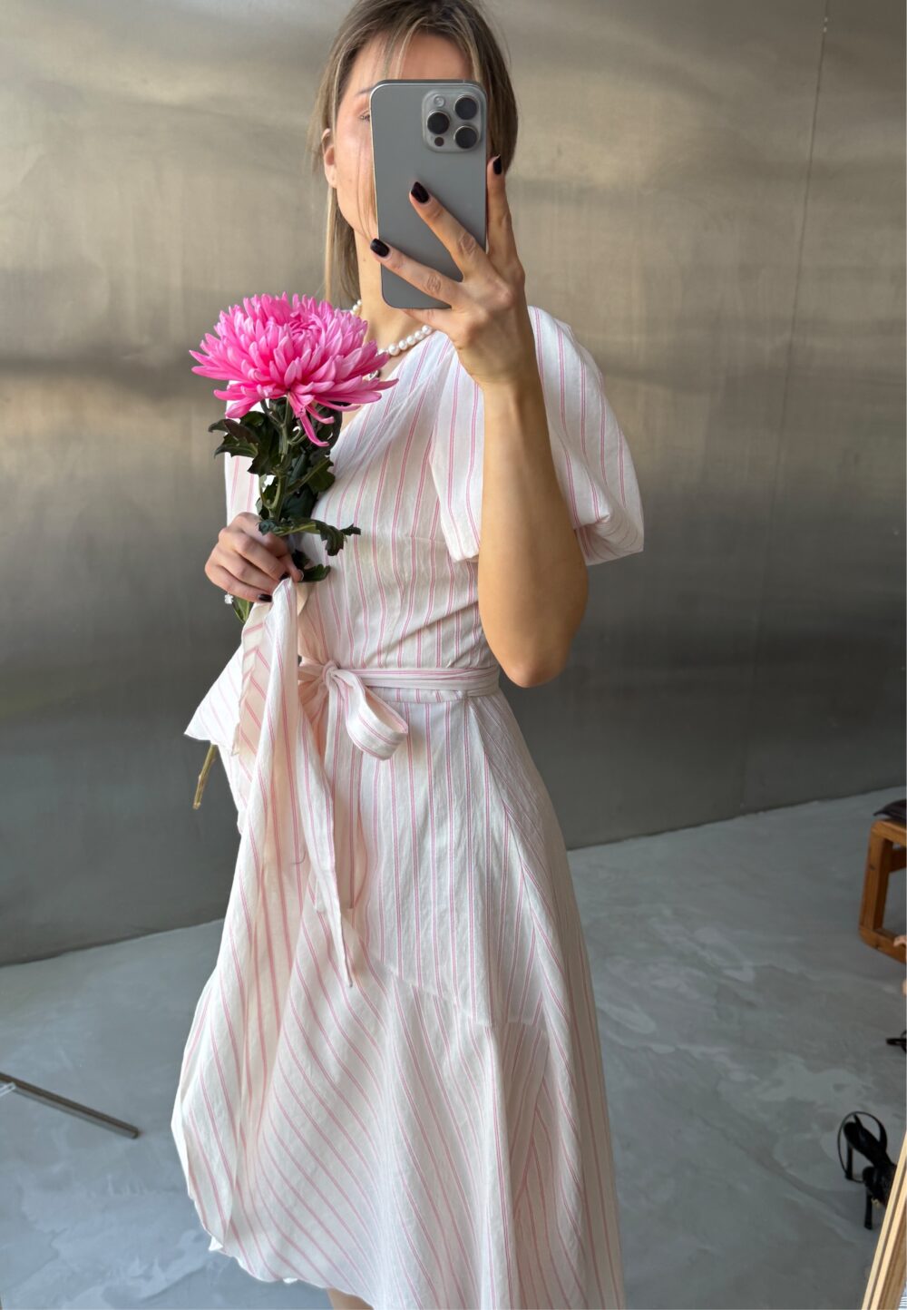 Sukienka Michele Pink Stripes-5