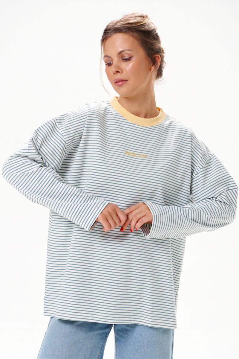 Longsleeve Grey Stripes Yellow