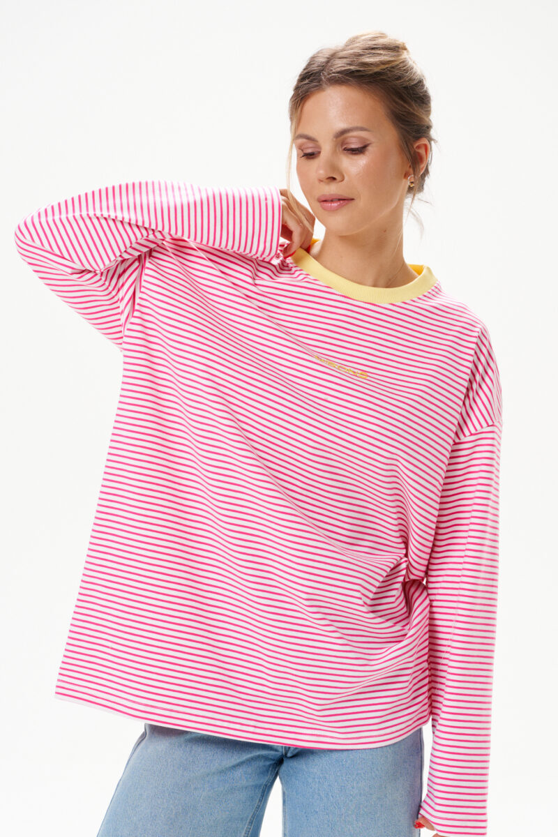Longsleeve Peony Stripes Yellow
