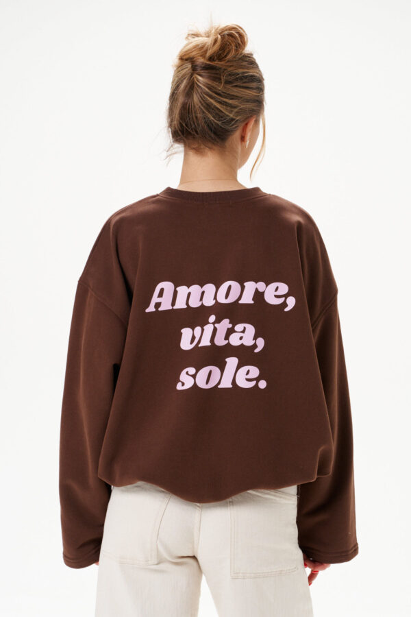 Sweatshirt 02. Brown "Amore"