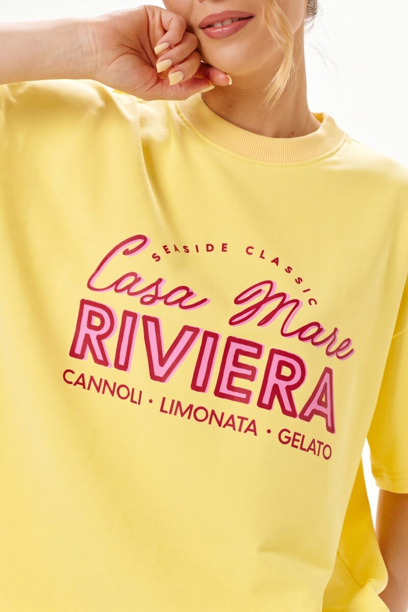 T-shirt 02. Yellow "Riviera"