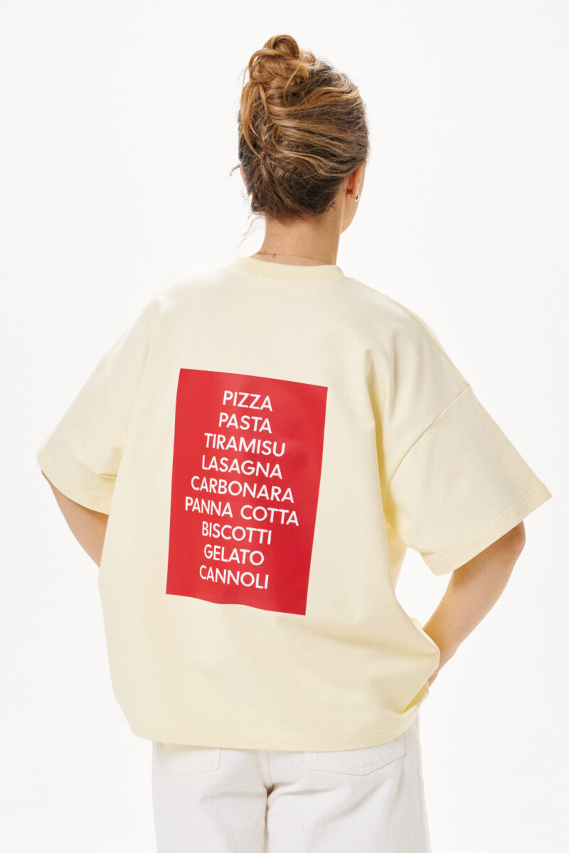 T-shirt 02. Ecru "Italy Lover"