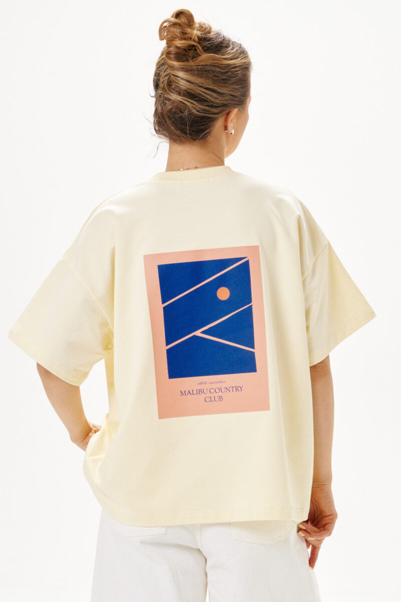 T-shirt 02. Ecru "Malibu Club"
